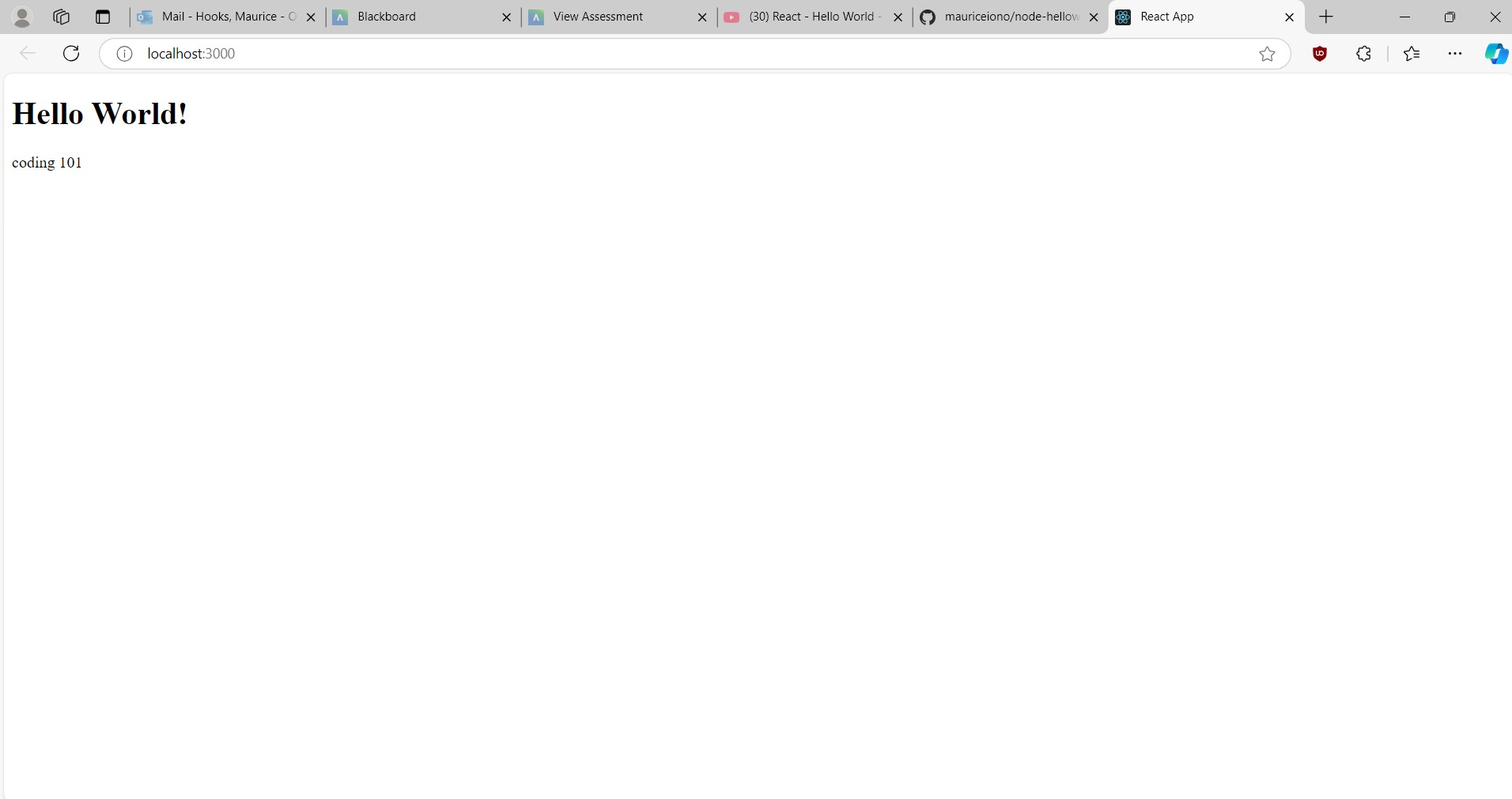 Assignment 12 React App